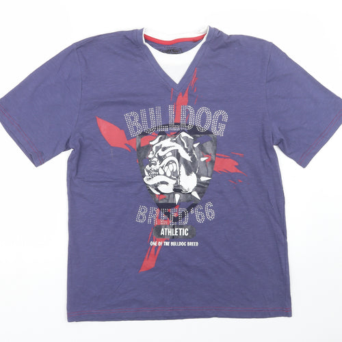 George Mens Blue    T-Shirt Size M