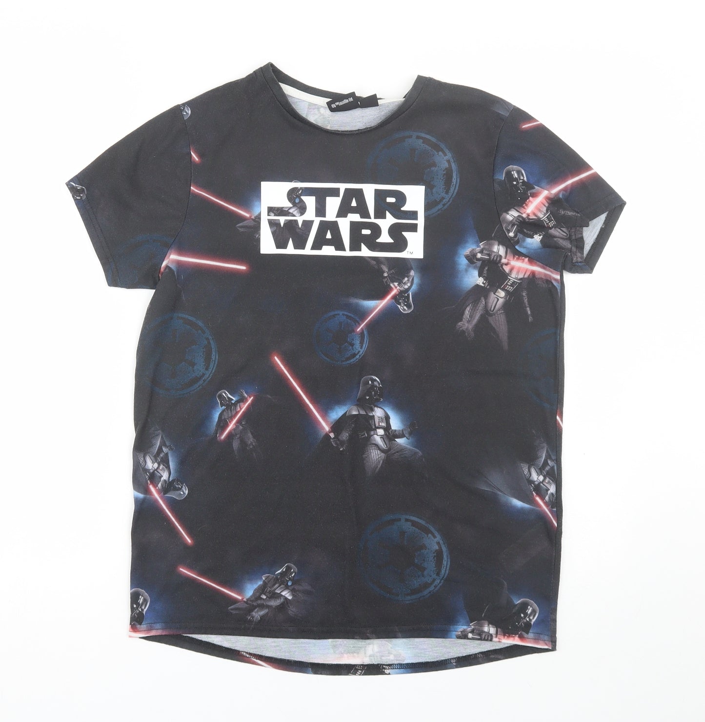 Star Wars Boys Black   Basic T-Shirt Size 12-13 Years  - Star Wars