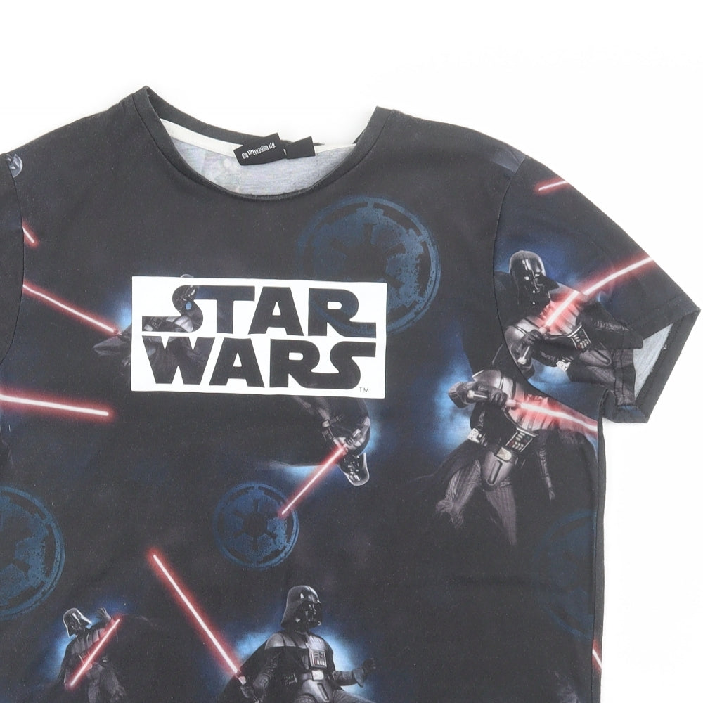 Star Wars Boys Black   Basic T-Shirt Size 12-13 Years  - Star Wars