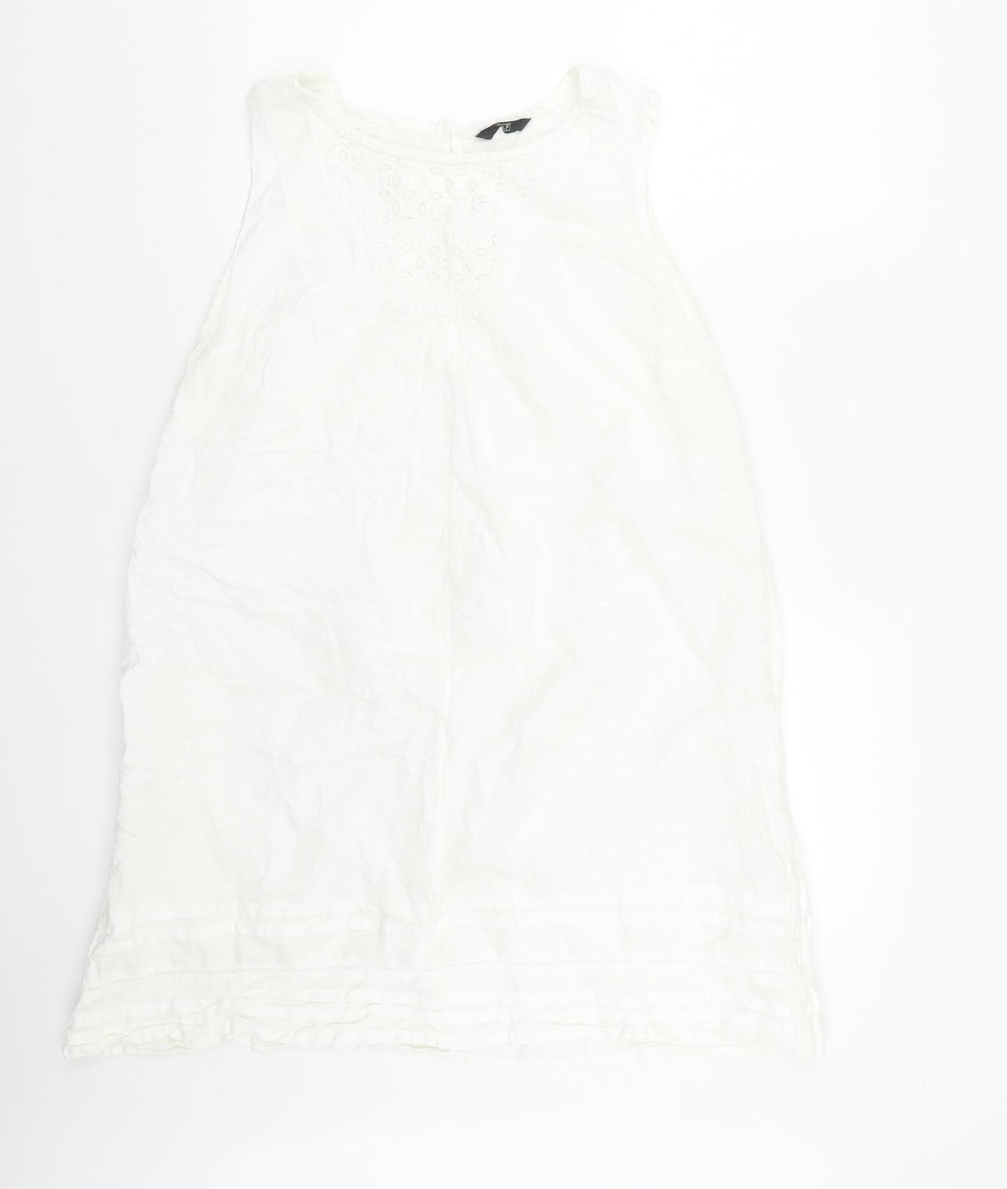 F&F Womens White   Basic Tank Size 20