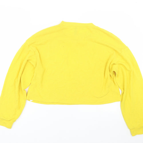 H&M Womens Yellow   Pullover Jumper Size M