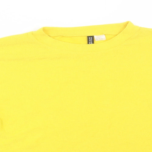 H&M Womens Yellow   Pullover Jumper Size M