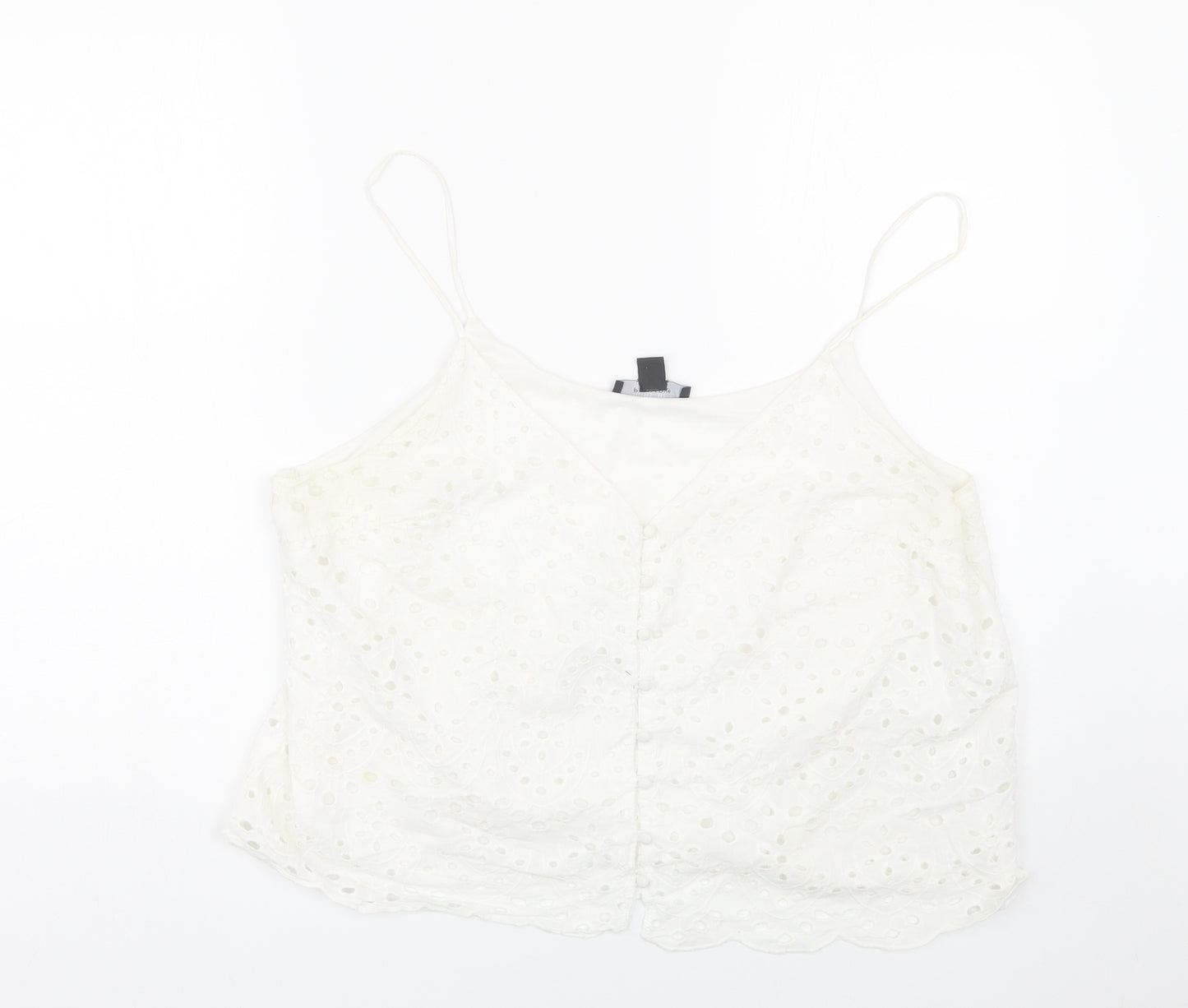 Primark Womens White   Basic Tank Size 20