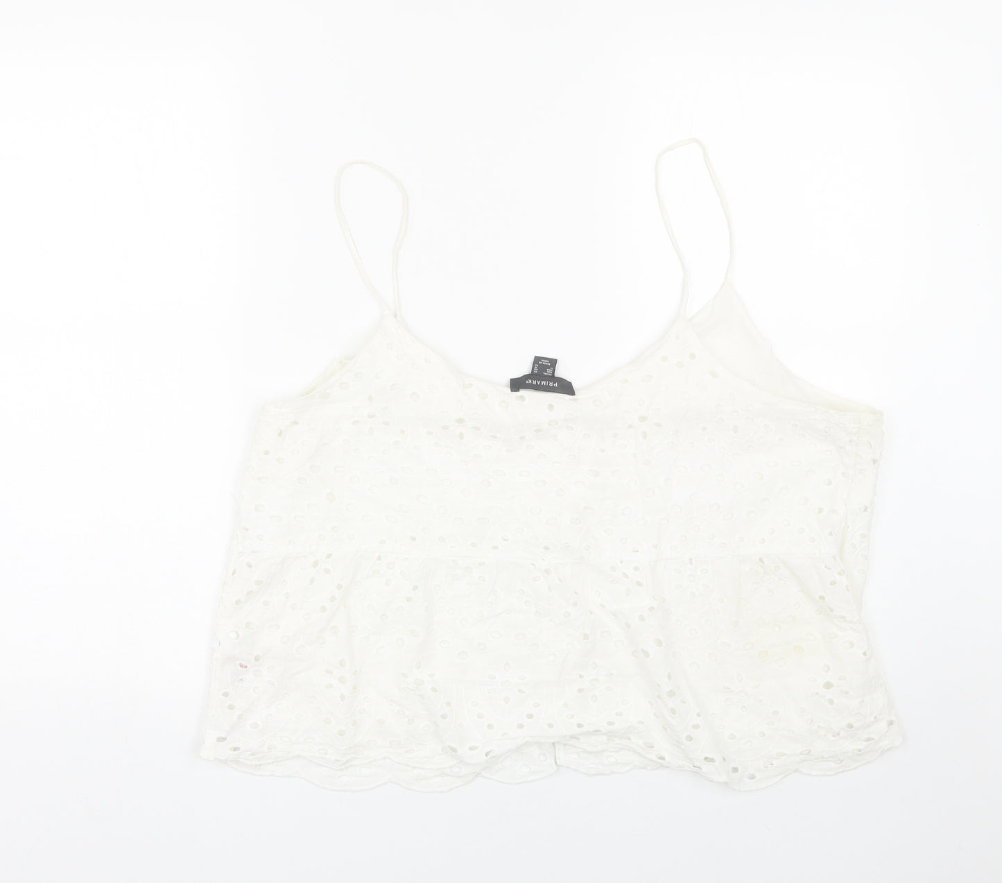 Primark Womens White   Basic Tank Size 20