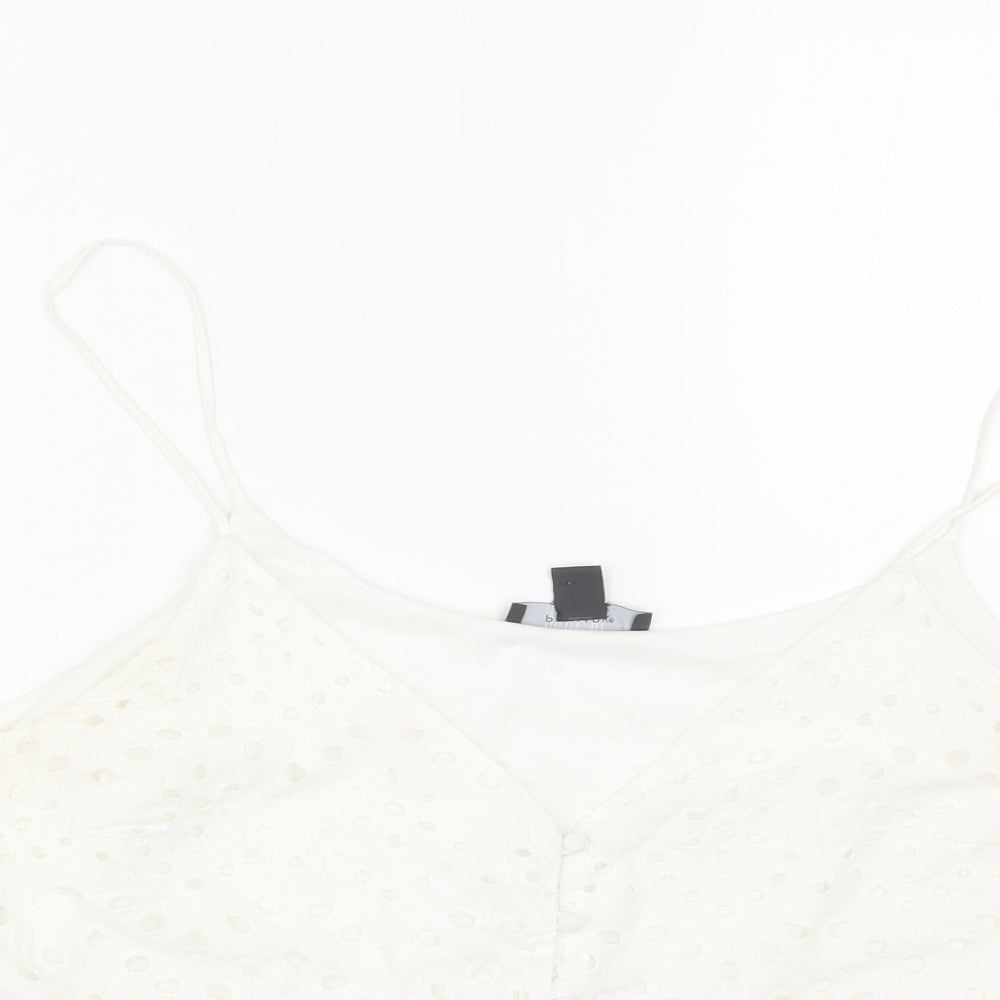 Primark Womens White   Basic Tank Size 20