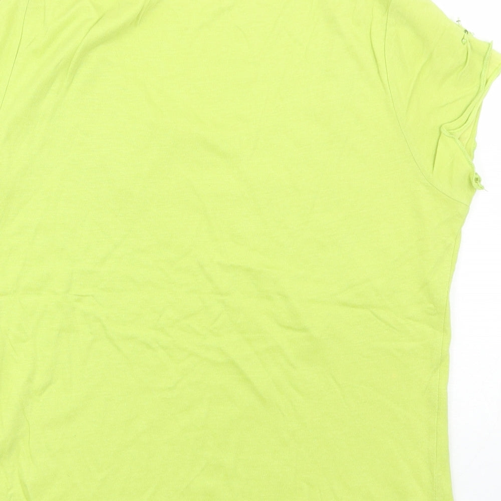 Per Una Womens Green   Basic T-Shirt Size 12