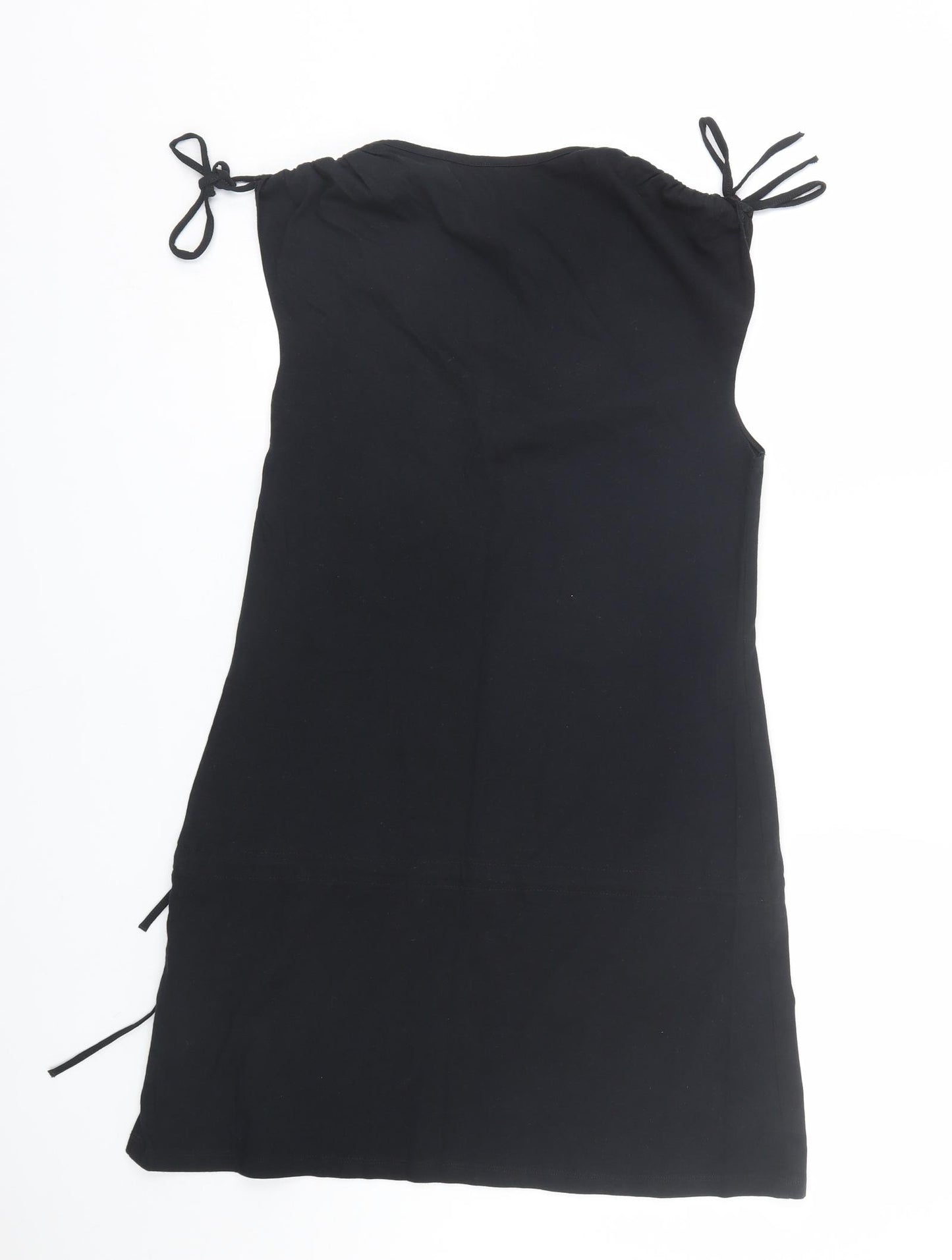 M&S Womens Black   T-Shirt Dress  Size 10