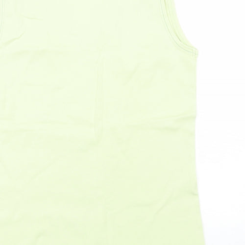 Editions Womens Green Floral  Basic Tank Size M
