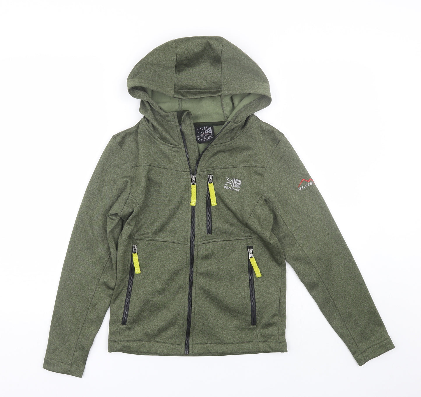 Karrimor Boys Green   Full Zip Hoodie Size 9-10 Years