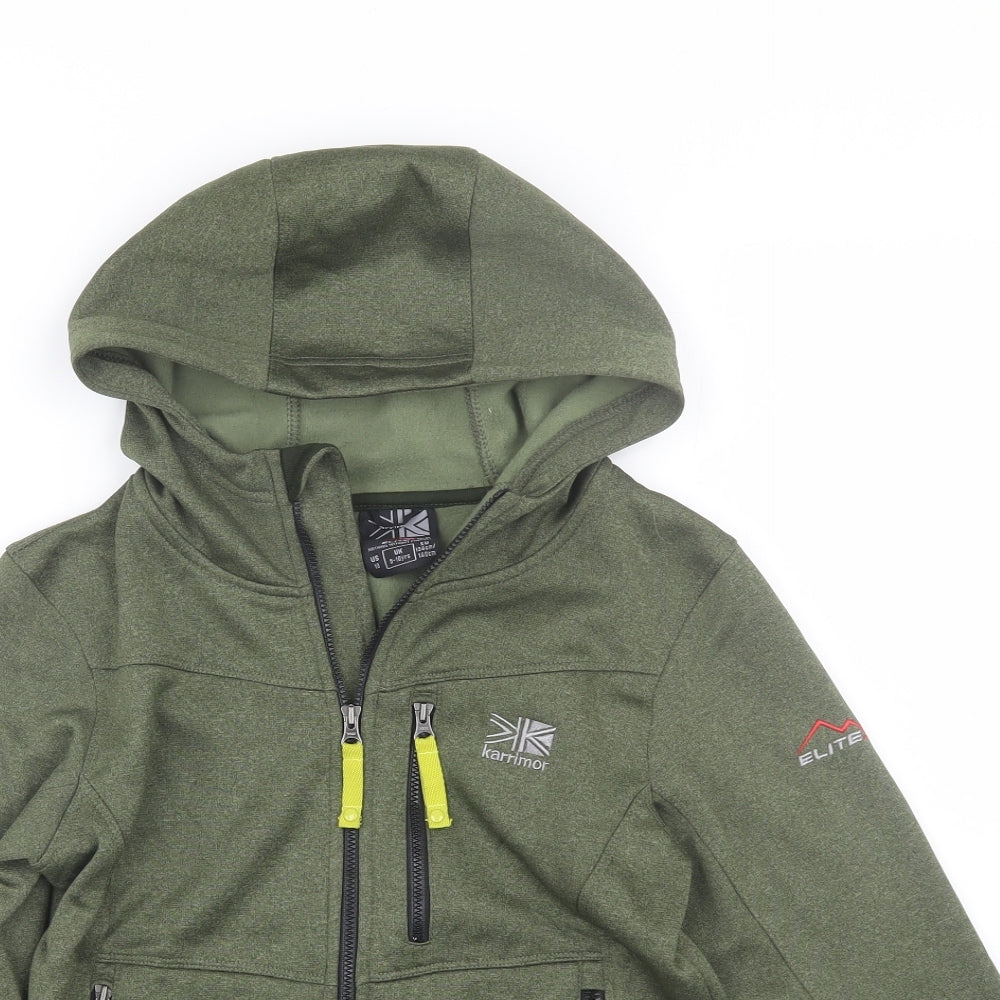 Karrimor Boys Green   Full Zip Hoodie Size 9-10 Years