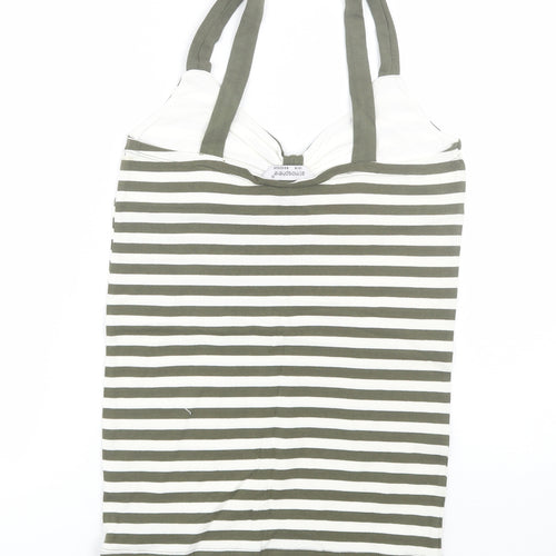 Atmosphere Womens Green Striped  Basic Tank Size 12