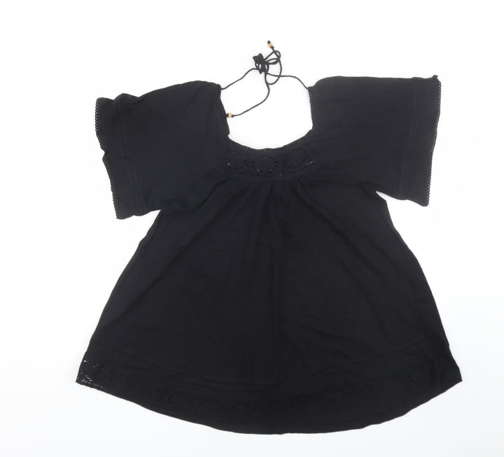 Denim co Womens Black Basic T-Shirt Size 8