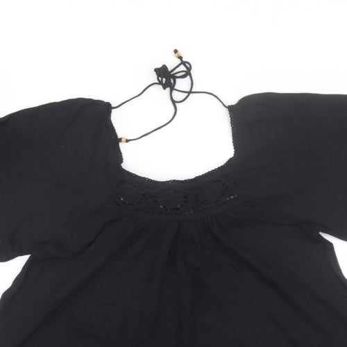 Denim co Womens Black   Basic T-Shirt Size 8