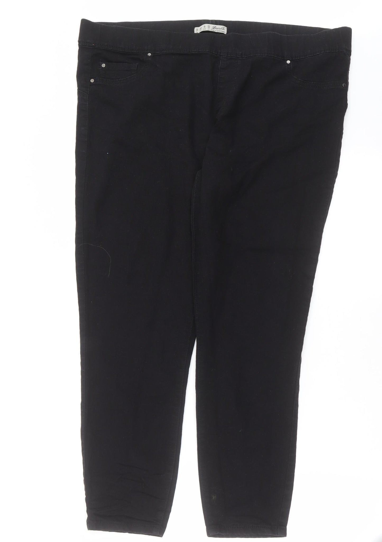 Primark Womens Black  Denim Jegging Jeans Size 20 L27 in