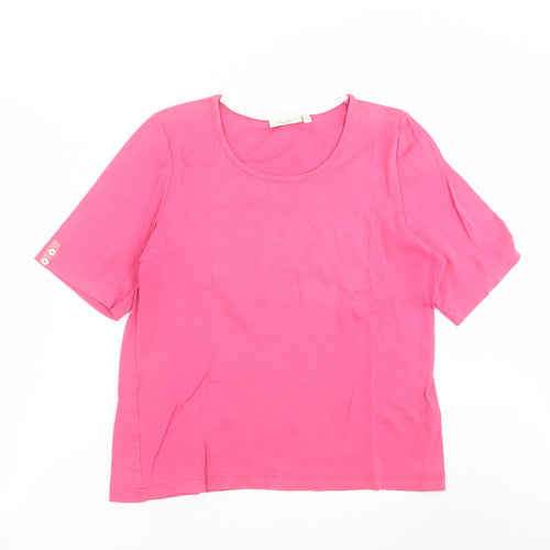 Adini Womens Pink   Basic T-Shirt Size S