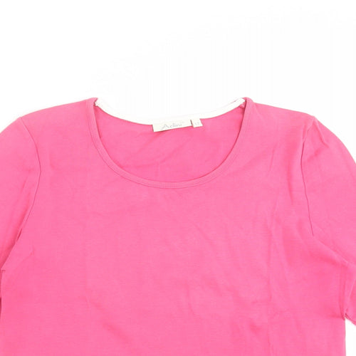 Adini Womens Pink   Basic T-Shirt Size S