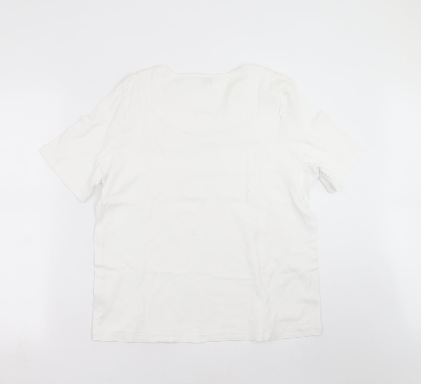 Marks and Spencer Womens White   Basic T-Shirt Size 18