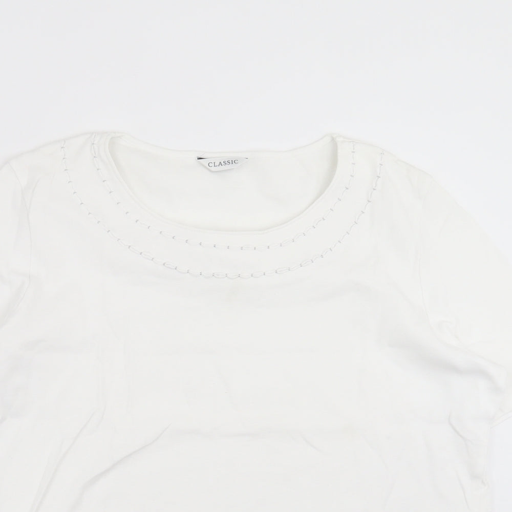 Marks and Spencer Womens White   Basic T-Shirt Size 18