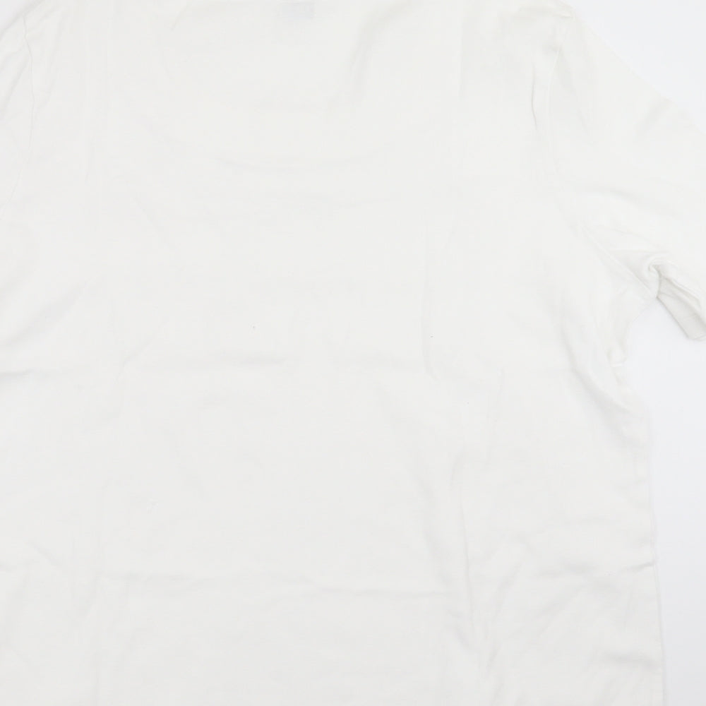 Marks and Spencer Womens White   Basic T-Shirt Size 18