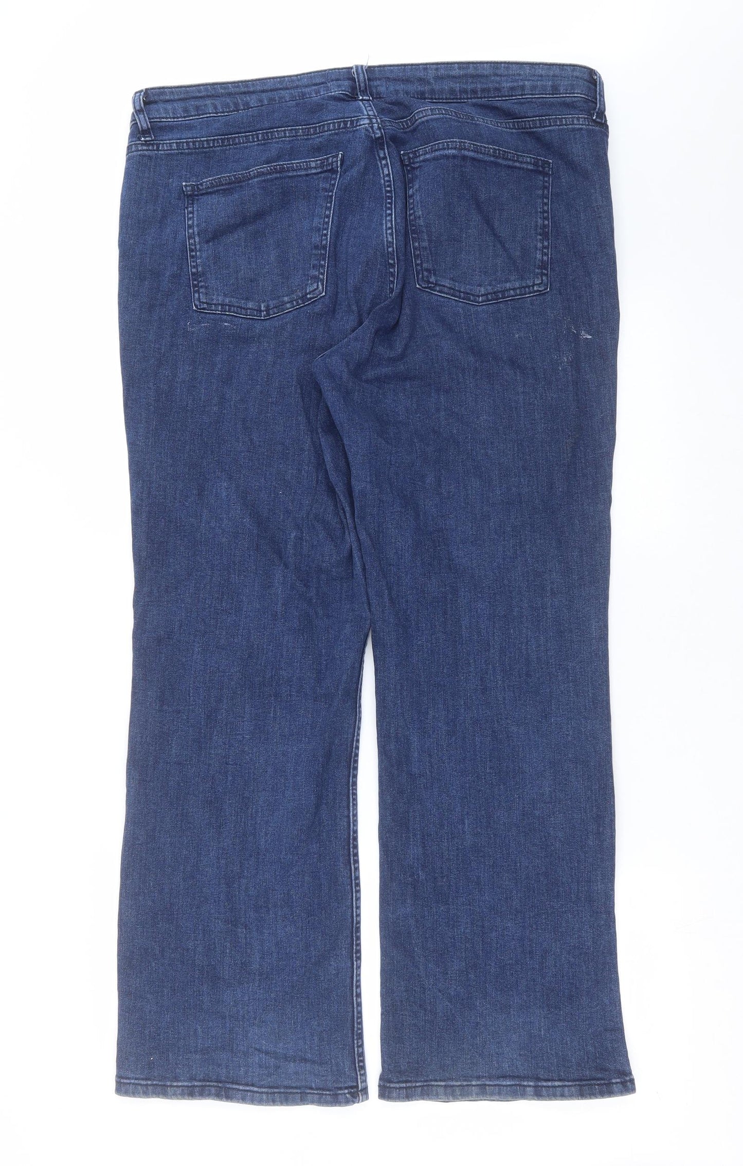 denim365 Womens Blue  Denim Bootcut Jeans Size 18 L30 in