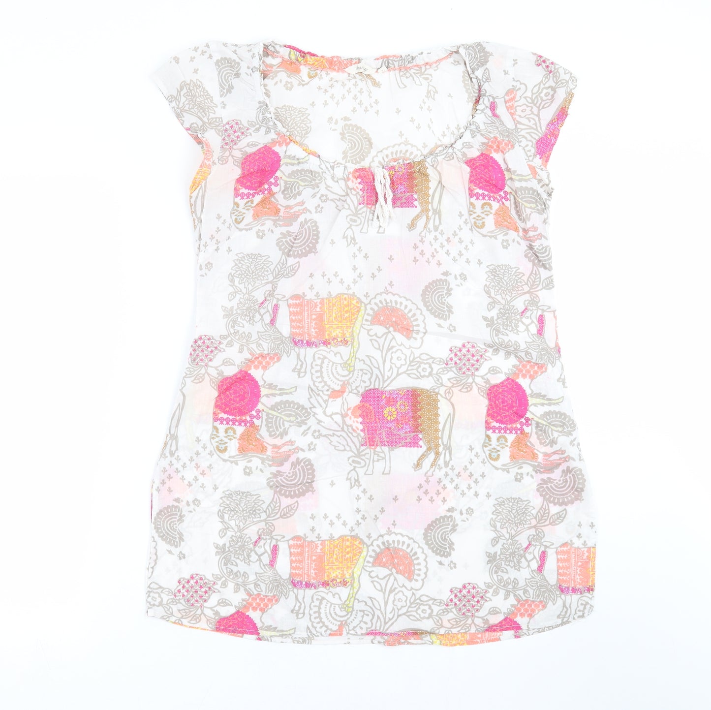 White Stuff Womens White Floral  Shift  Size 12