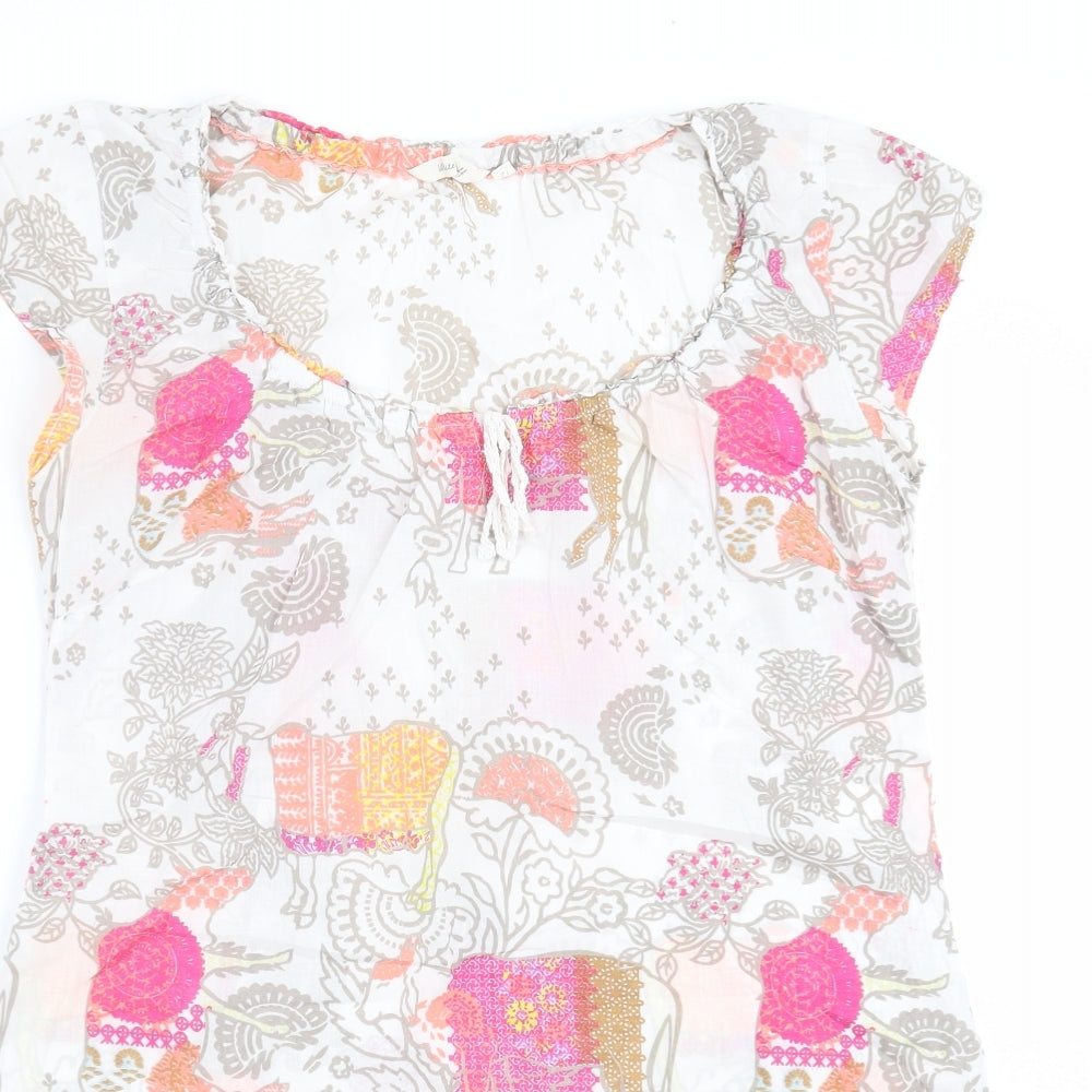 White Stuff Womens White Floral  Shift  Size 12
