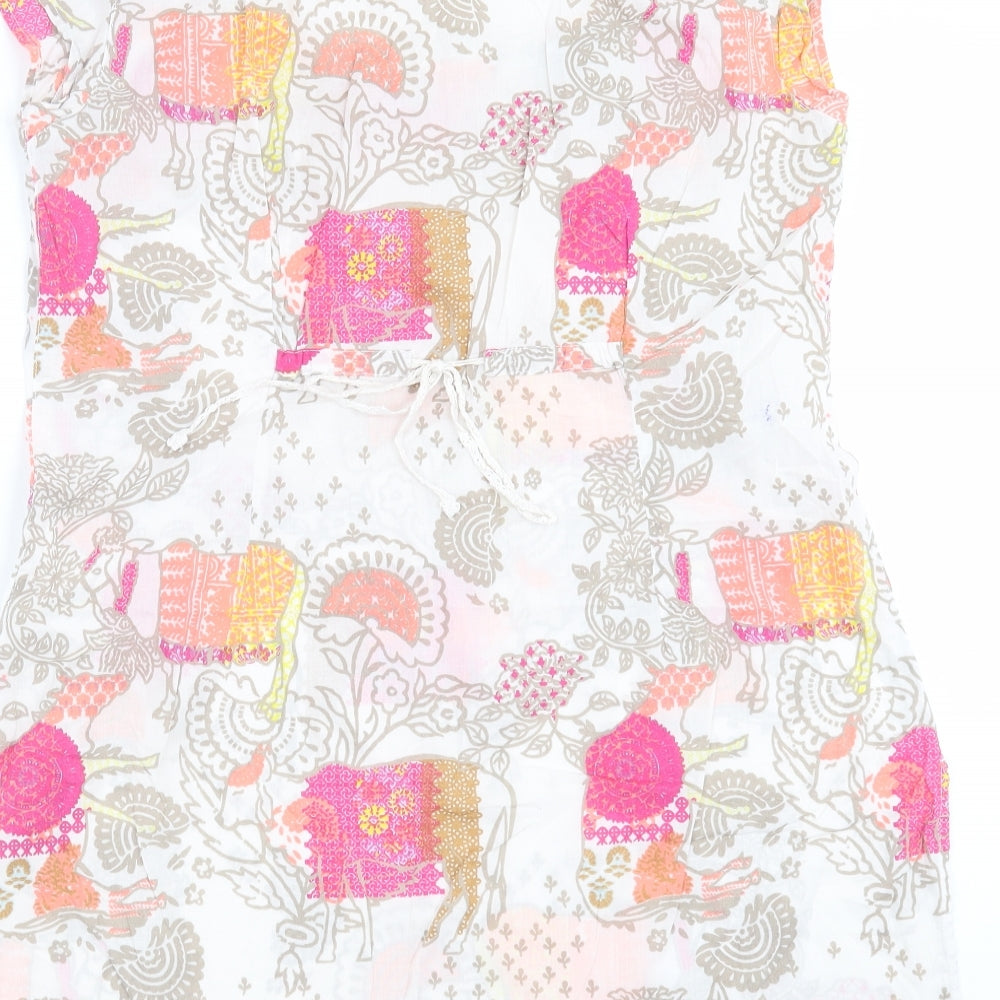 White Stuff Womens White Floral  Shift  Size 12