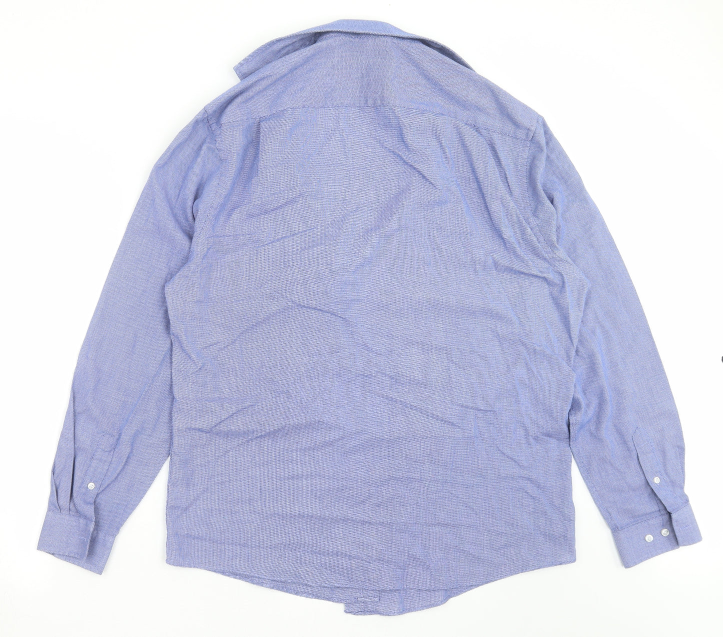 George Mens Blue Geometric   Button-Up Size 16.5