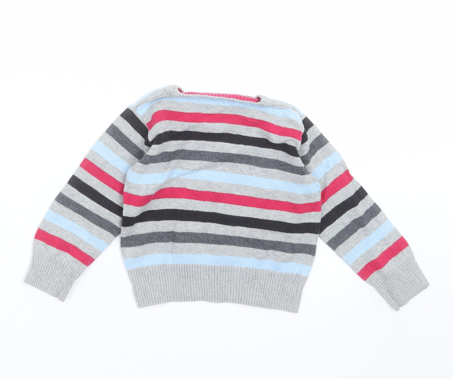 George Baby Multicoloured Striped Knit Pullover Jumper Size 9-12 Months