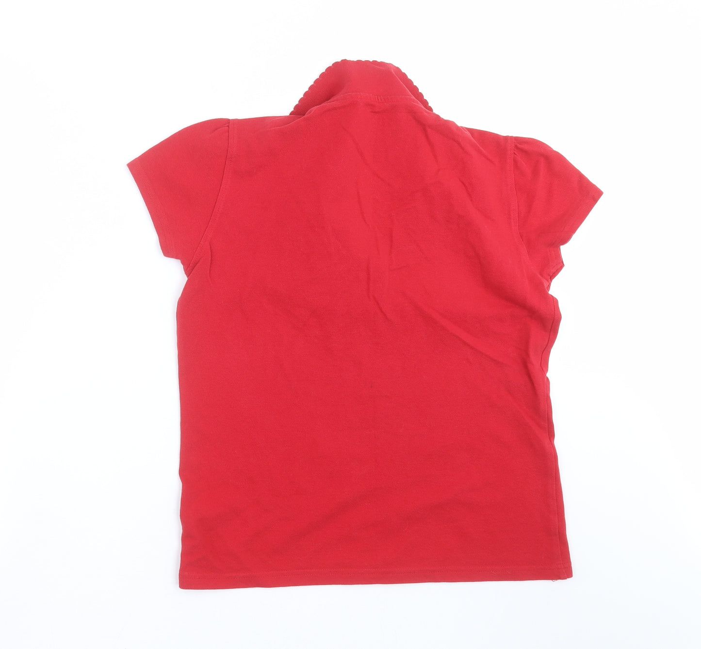 George Girls Red   Basic Polo Size 14-15 Years  - school