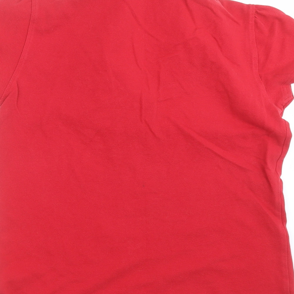 George Girls Red   Basic Polo Size 14-15 Years  - school