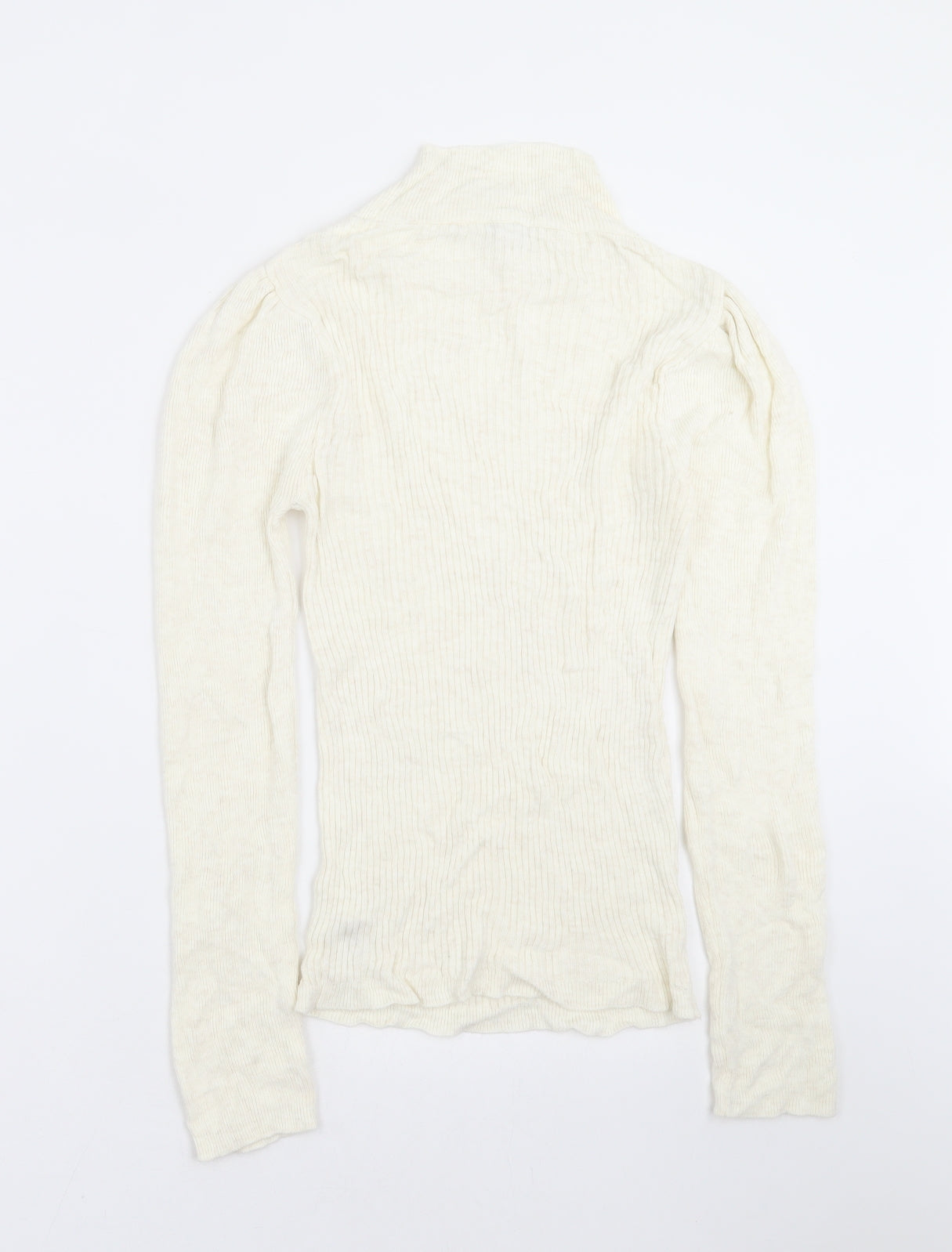 Topshop Womens Ivory  Knit Pullover Jumper Size S