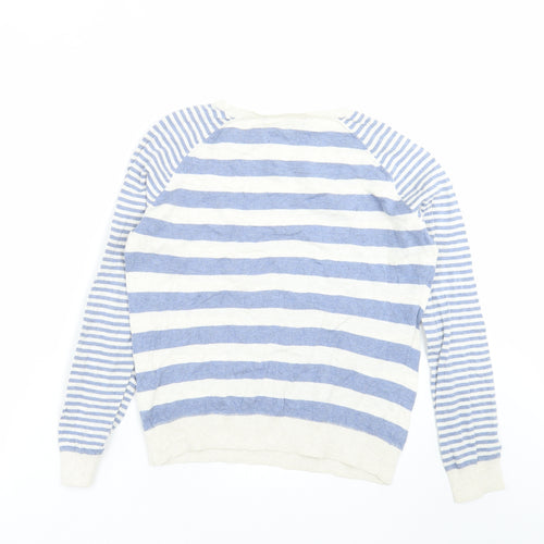 Principles Womens Blue Striped Knit Pullover Jumper Size 12