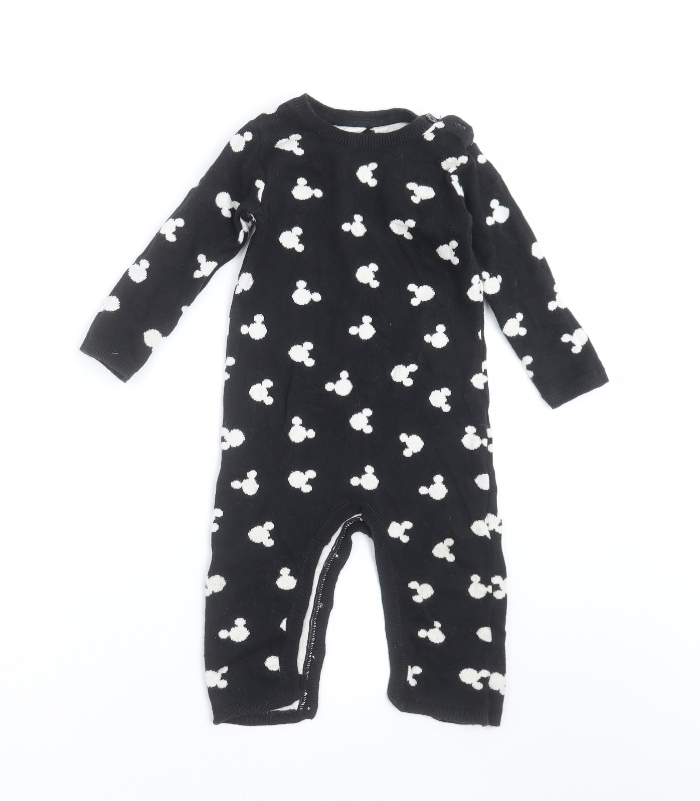 Disney Baby Baby Black  Knit Babygrow One-Piece Size 12-18 Months  - disney