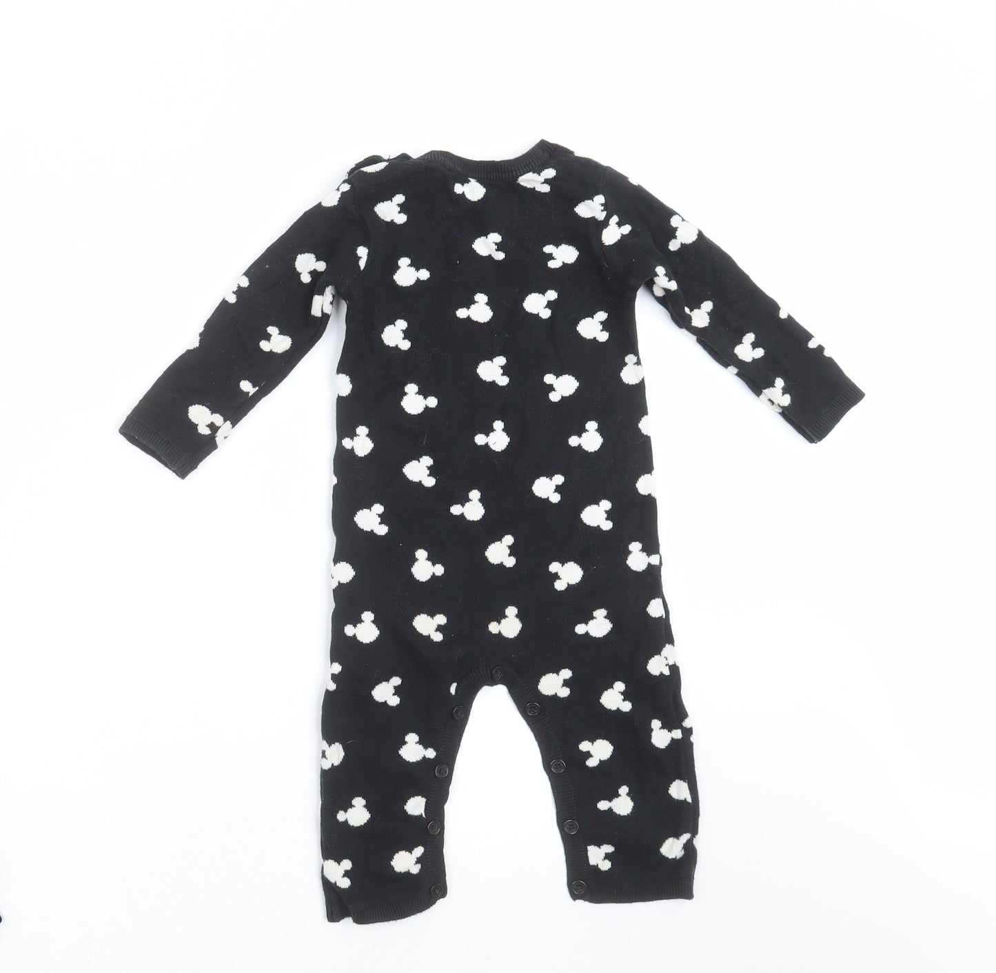 Disney Baby Baby Black  Knit Babygrow One-Piece Size 12-18 Months  - disney