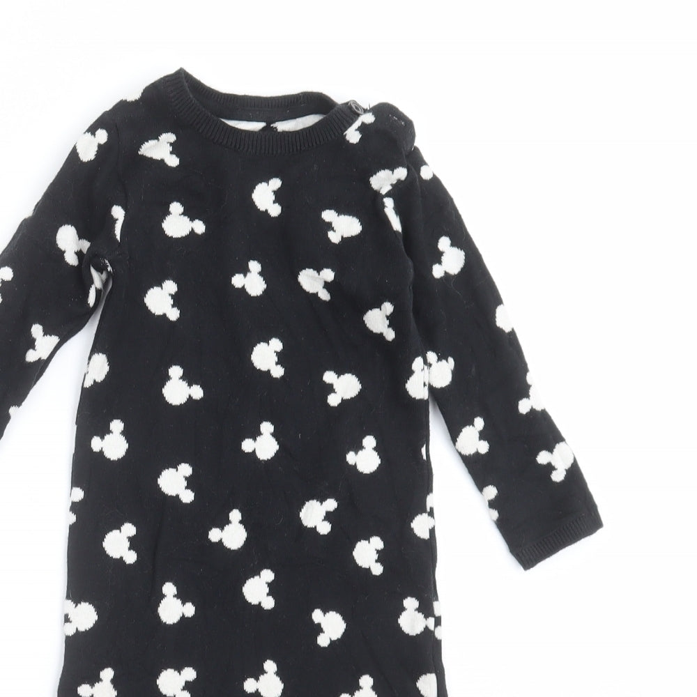 Disney Baby Baby Black  Knit Babygrow One-Piece Size 12-18 Months  - disney