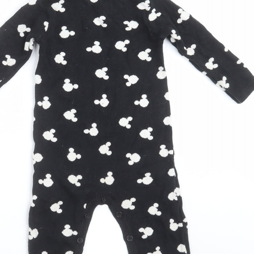 Disney Baby Baby Black  Knit Babygrow One-Piece Size 12-18 Months  - disney
