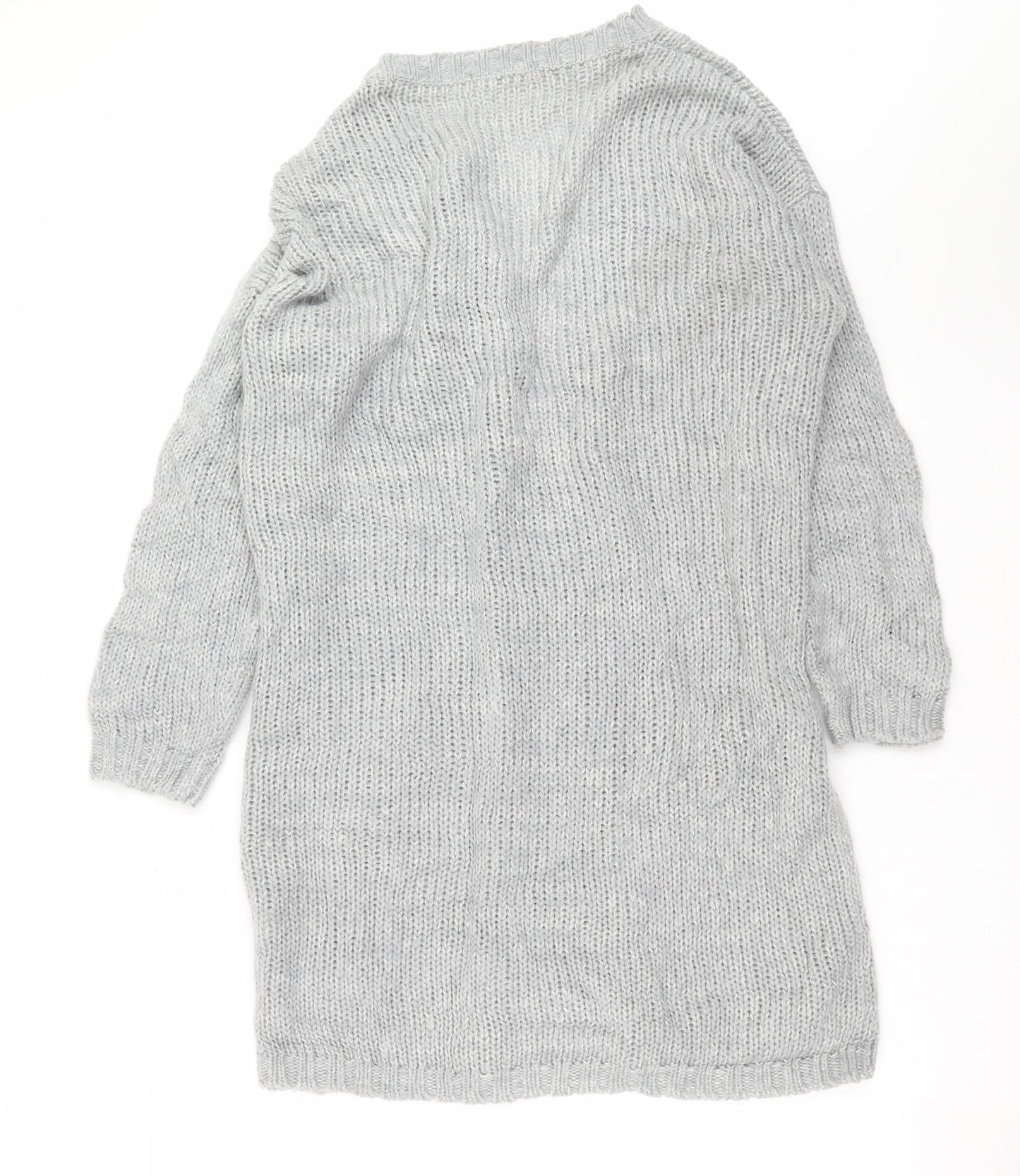Primark Womens Grey  Knit Cardigan Jumper Size 18