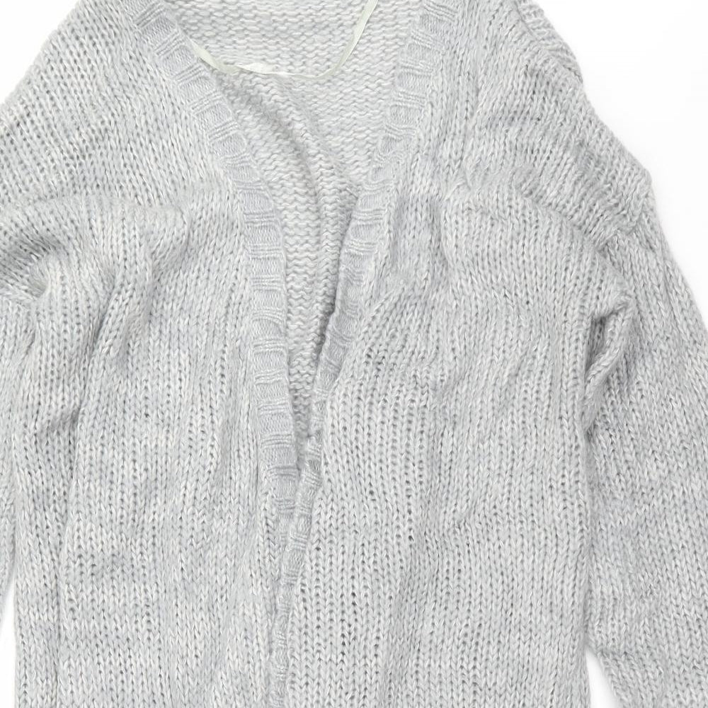 Primark Womens Grey  Knit Cardigan Jumper Size 18