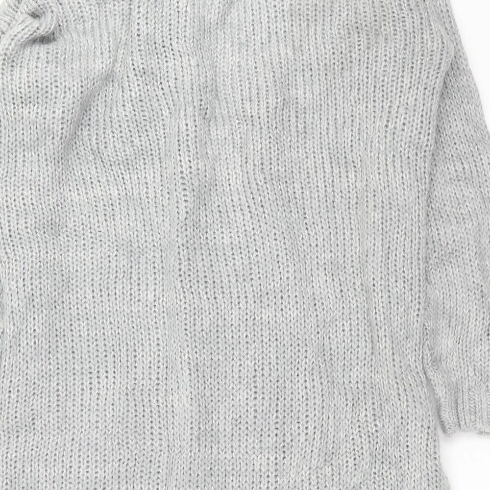 Primark Womens Grey  Knit Cardigan Jumper Size 18