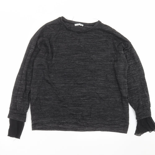 Zara Womens Grey  Knit Pullover Jumper Size S