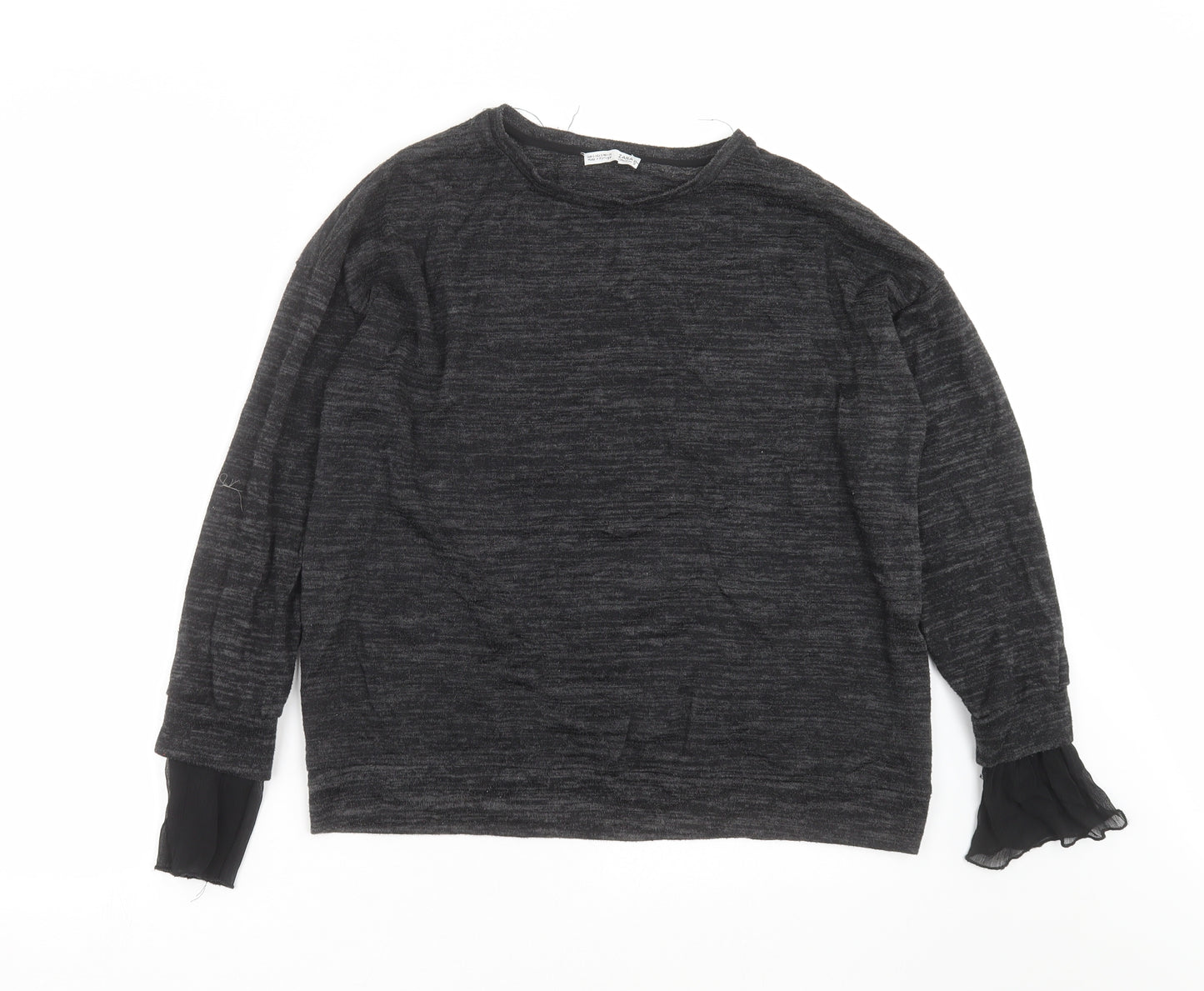 Zara Womens Grey  Knit Pullover Jumper Size S