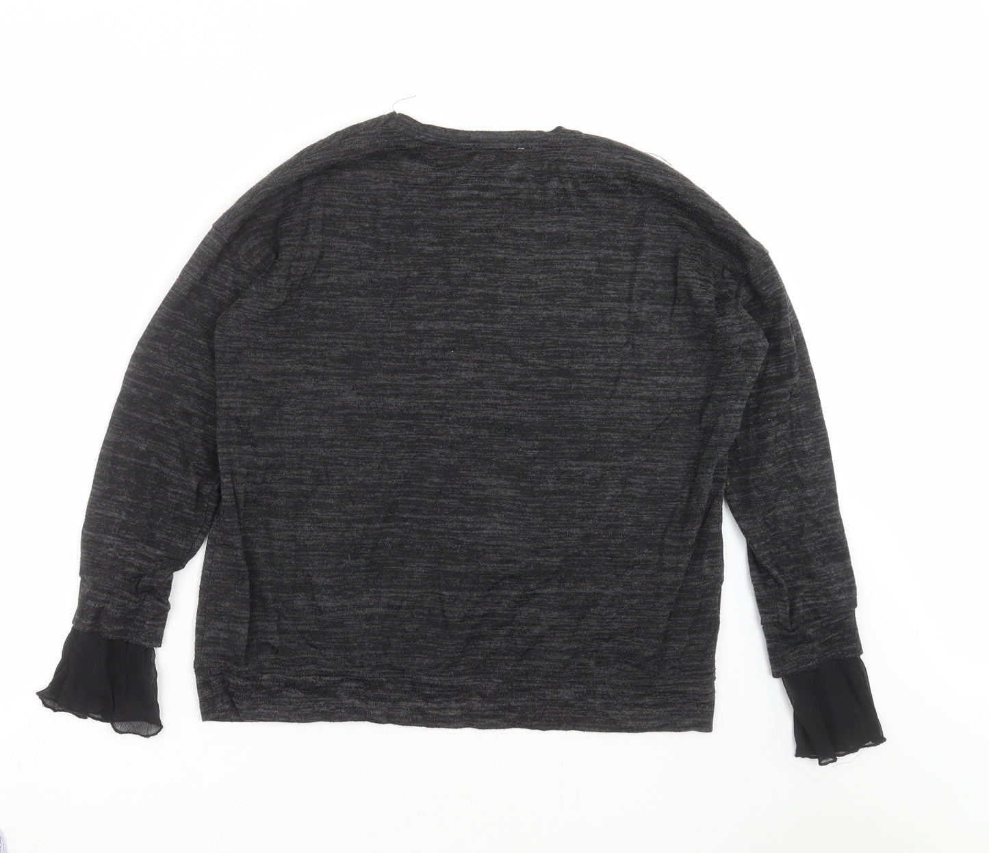 Zara Womens Grey  Knit Pullover Jumper Size S