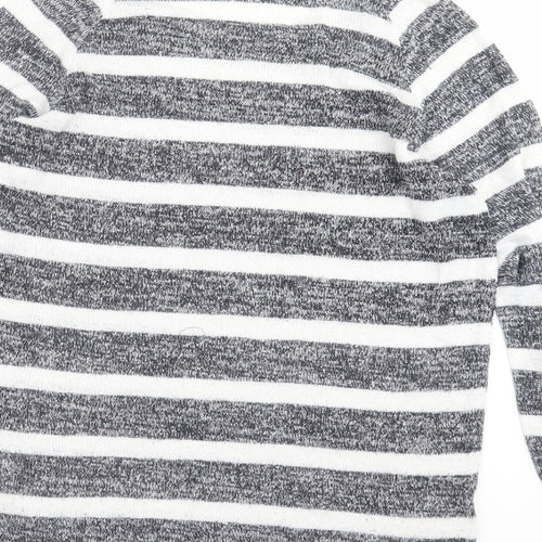 Divided by H&M Womens Blue Striped Knit Pullover Jumper Size XS