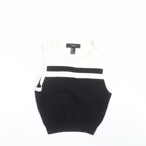 FOREVER 21 Womens Black  Knit Pullover Jumper Size S