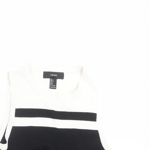 FOREVER 21 Womens Black  Knit Pullover Jumper Size S