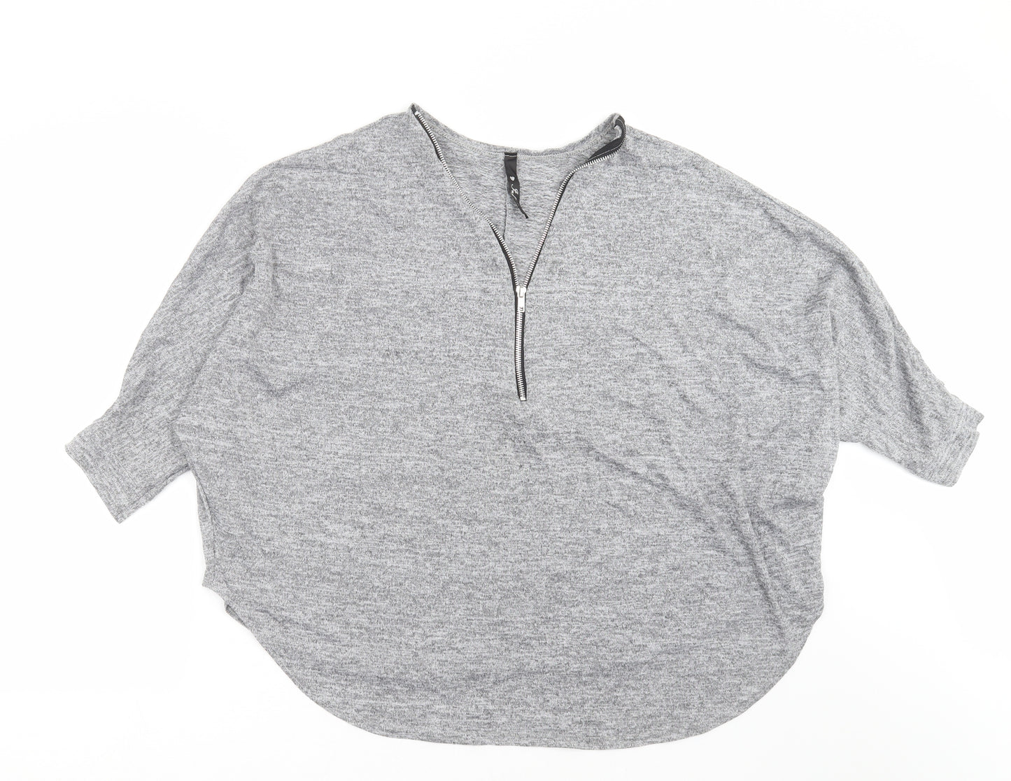 Influence Womens Grey  Knit Pullover Jumper Size 14