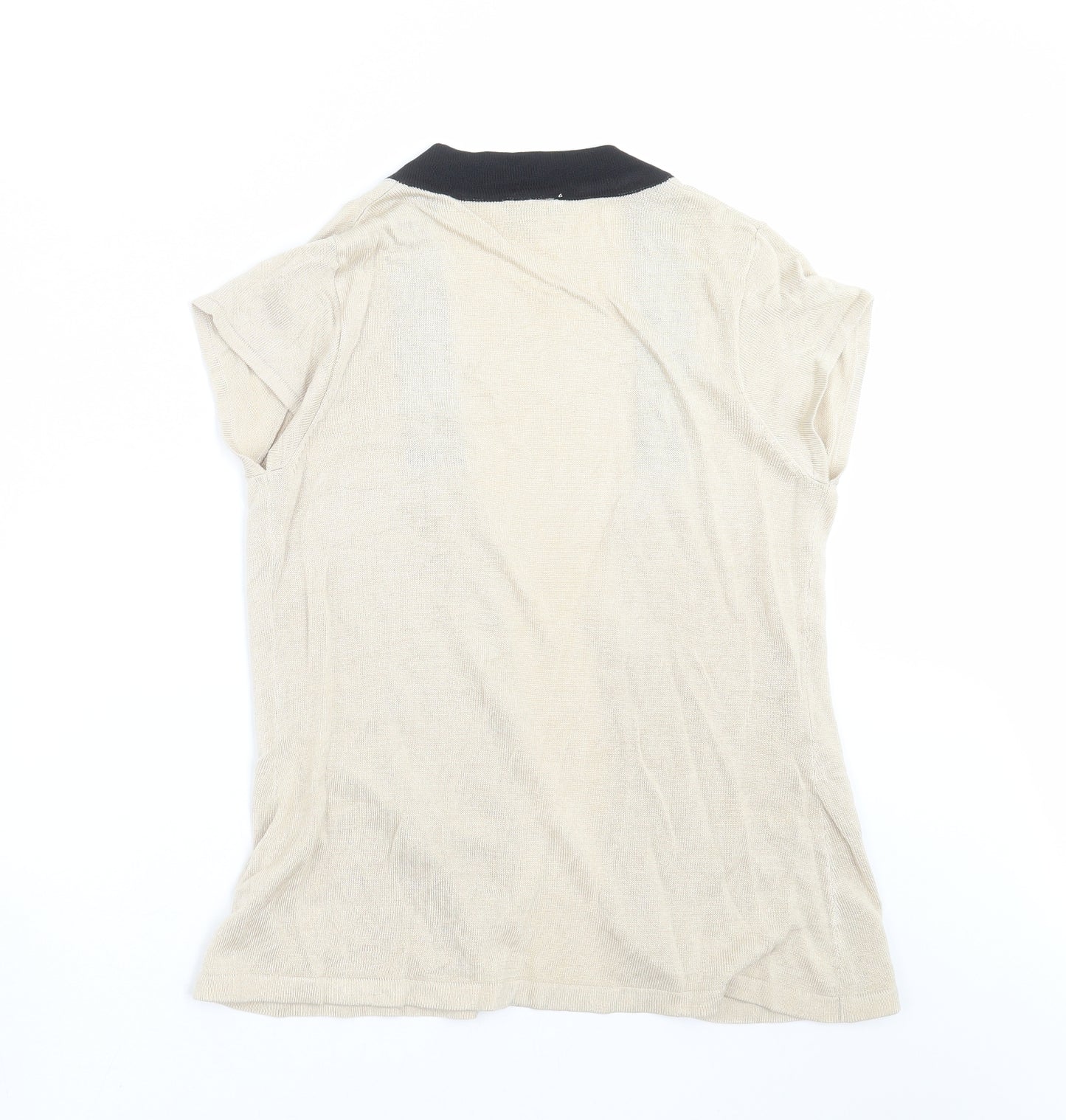 MINUET Womens Beige  Knit Cardigan Jumper Size 12