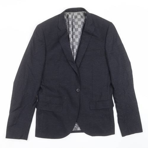 Amici Mens Blue   Jacket Suit Jacket Size 38