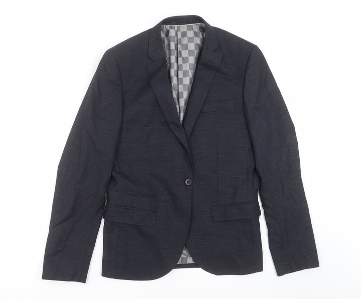 Amici Mens Blue   Jacket Suit Jacket Size 38